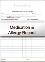 medication allergry record